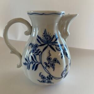 Blue Danube Pitcher No Lid Small Chip Inside Rim Displays Well Vintage Banner